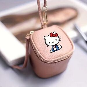 NEW Hello Kitty Faux Leather Pink keychain